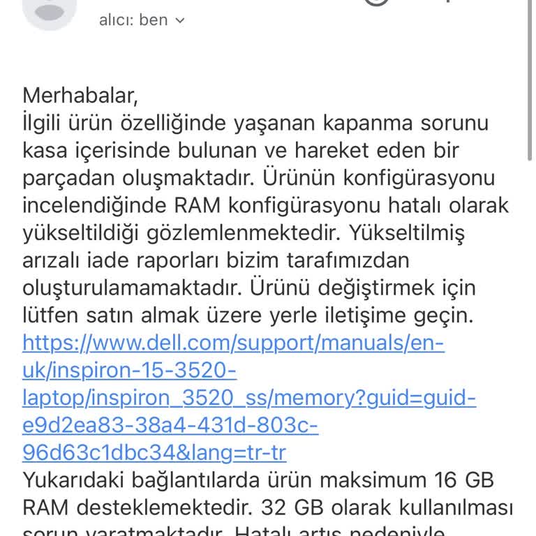 Yanlış Bilgilendirme Ve Ayıplı Ürün: Dell Laptop İade Krizi