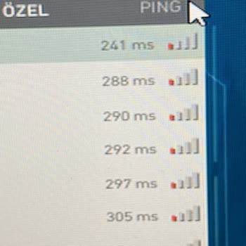 Hizmette Sürekli Dalgalanan Ping Sorunu