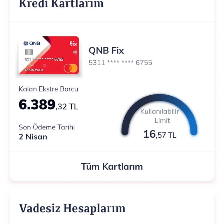 Kredi Kartı Limit Sorunu Ve Çözüm Talebi