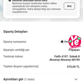 Sipariş Gecikmesi Ve İletişim Sorunları: Popeyes'ten Hayal Kırıklığı