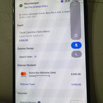 GetirYemek'te Sipariş Ve İptal Sorunu