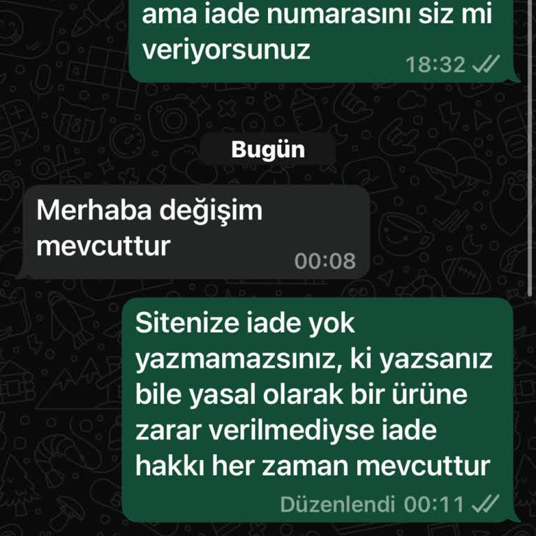İade Hakkı Olmayan Kötü Satış Deneyimi