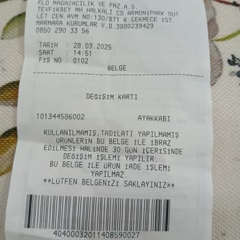Kısa Sürede Yıpranan Ayakkabı Ve Yetersiz Müşteri Hizmeti