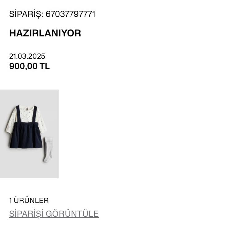 Bebeğimin Bayramlığı H&M Kargo Sorumsuzluğuna Takıldı