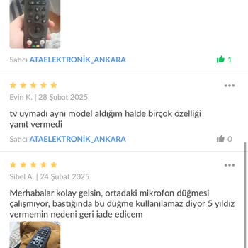 Trendyol'da Hayal Kırıklığı: Kumanda Sorunu