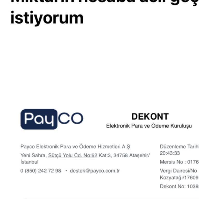 Payco'da İşlem Gecikmesi Ve Mağduriyet