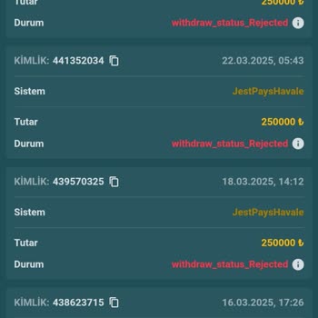 Çekim Taleplerinde Sürekli İptal Ve Gecikme