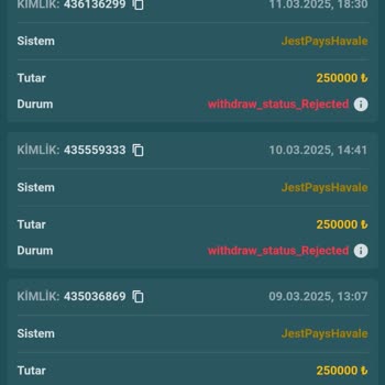 Çekim Taleplerinde Sürekli İptal Ve Gecikme