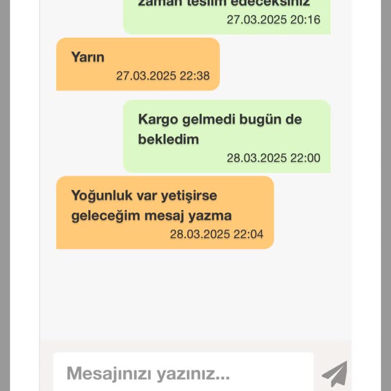 Teslimat Gecikmesi Ve Müşteri İletişimindeki Sorunlar