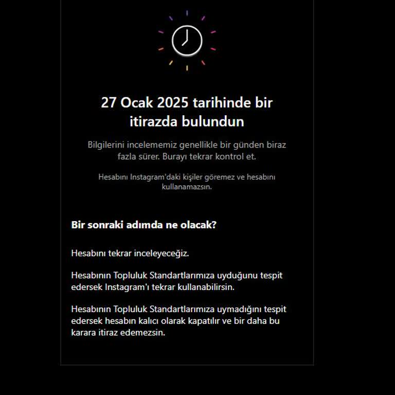 Instagram Hesabım Haksız Yere Kapatıldı Ve IP Ban Yedim