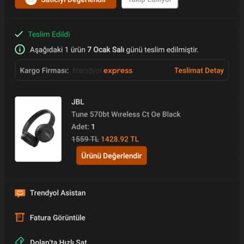 Trendyol'dan Aldığım JBL Kulaklıkta Sürekli Bağlantı Sorunu Yaşıyorum
