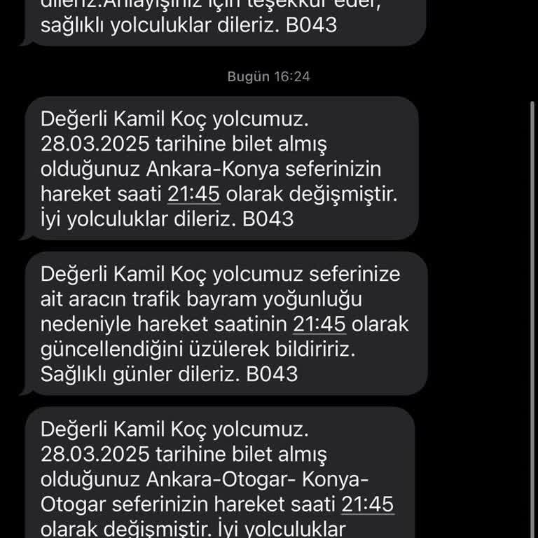 Kamil Koç Sefer Gecikmesi Ve Müşteri Hizmetleri Sorunu