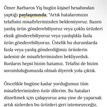 Yanlış Ürün Gönderimi Ve Mağaza Hediye Politikası