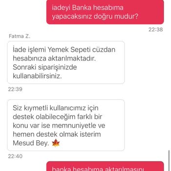 Eksik Sipariş Ve Zorunlu Bakiye İadesi Sorunu