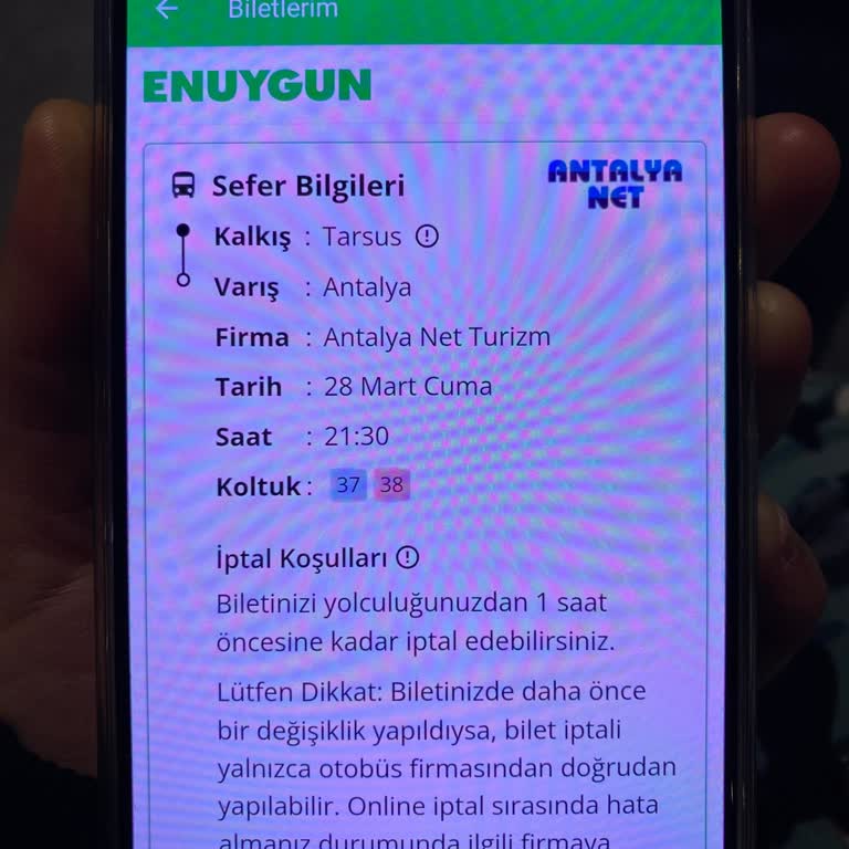 Antalya Net Otobüsünün Gecikmesi Ve İade Sorunu