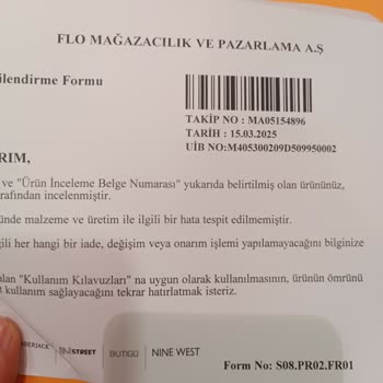 Soyulan Ayakkabı Ve İade Talebi