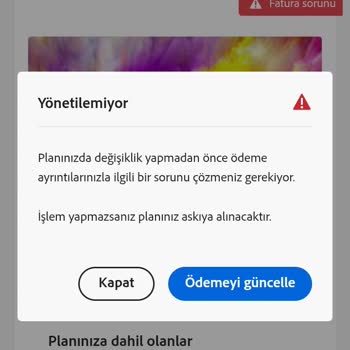 Adobe Creative Cloud Üyeliği İptal Sorunu