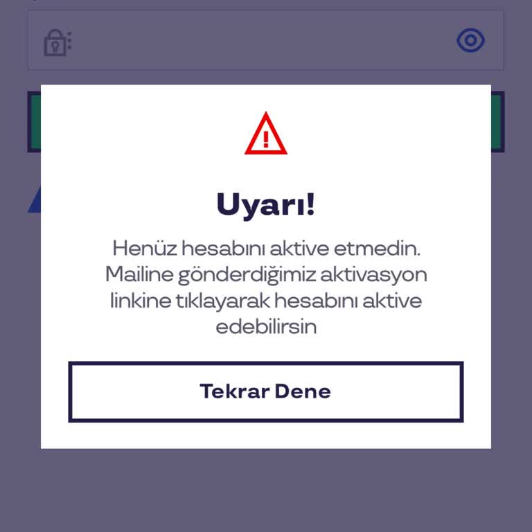 Sodexo Uygulamasında E-posta Onayı Sorunu
