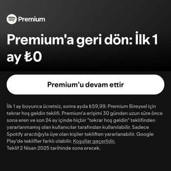 Spotify'ın Ücretsiz Ay Yanıltmacası