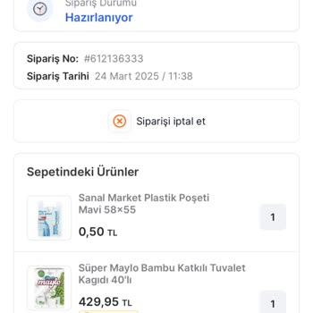 Migros Sanal Market'te Stok Sorunu Ve İletişim Eksikliği