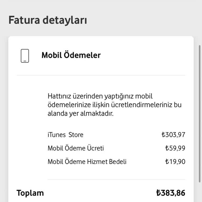 Faturada Kullanılmayan İtunes Ücretleri Mağduriyeti