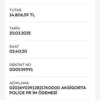 İzinsiz Poliçe Ödemesi Ve Mağduriyet