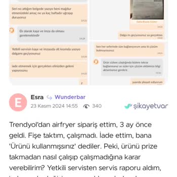 Trendyol'da Dürüst Olmayan Satıcı Krizi: Wunderbar Şirketi Mağduriyetleri