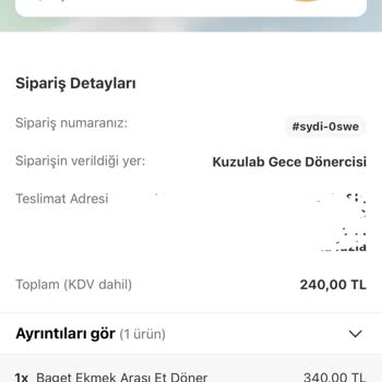 Yemeksepeti Siparişinde Gecikme Ve İletişim Sorunları