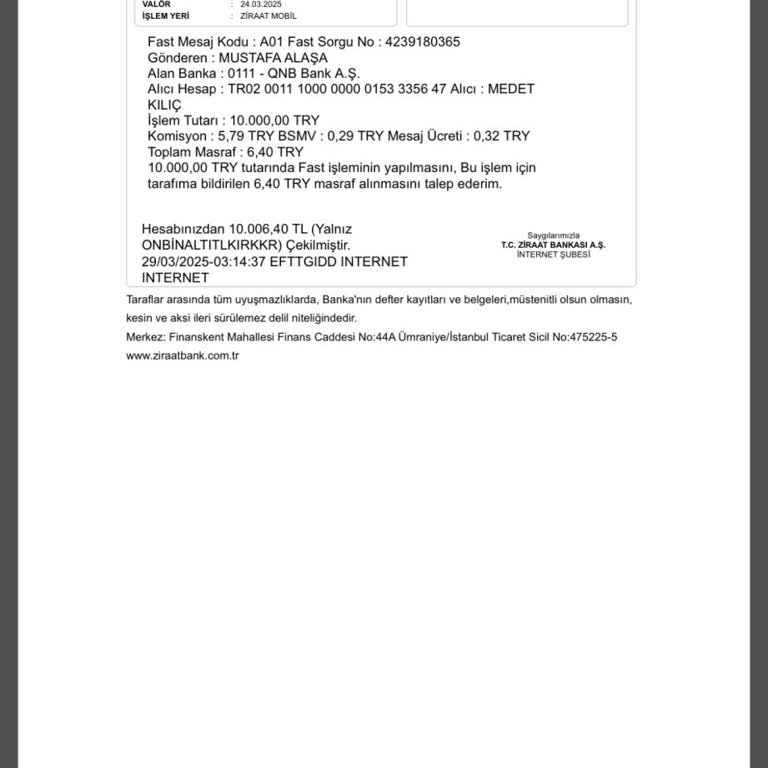 Para Transferi Sorunu Ve Destek Yanıtı