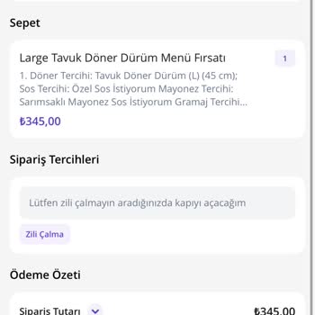 Gece Siparişim Restoranın Erken Kapanmasıyla Mağduriyet Yarattı
