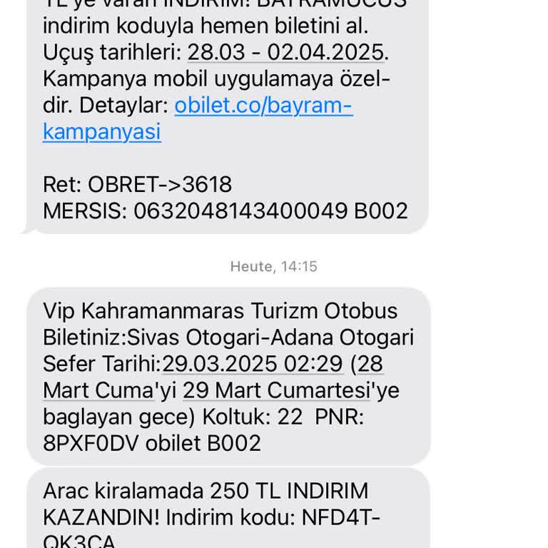 Obilet Otobüs Arızası ve İptal Edilemeyen Bilet Sorunu