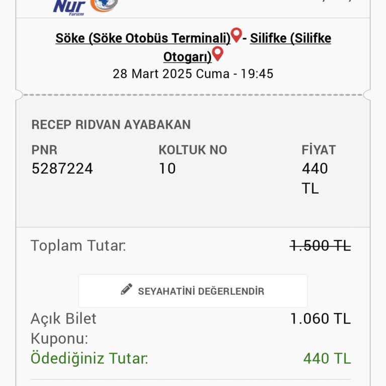Mola Vermeyen Otobüs Yolculuğu