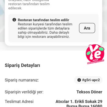 Geciken Yemek Teslimatı Ve İade Sorunu