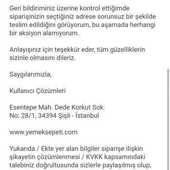 Yanlış Adrese Teslimat Ve Yetersiz Destekle Mağduriyet