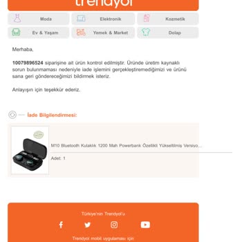 Kırık Ürün İadesinde Trendyol'un Tüketici Desteği Eksikliği