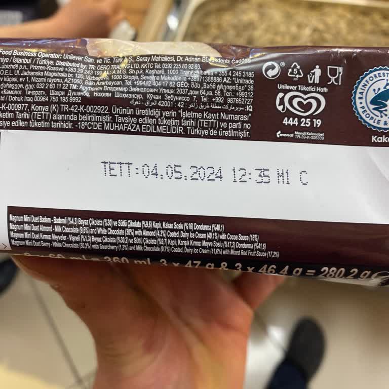 Algida'dan Gelen Dolapta Tarihi Geçmiş Ürün Şoku