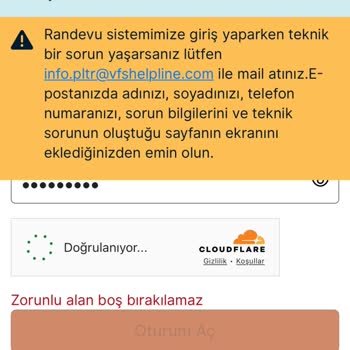 Randevu Sayfasına Erişim Sorunu