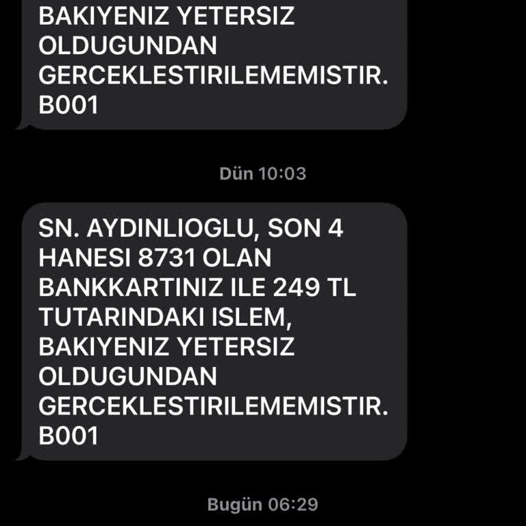 Ziraat Bankası Kart İşlem Sorunu