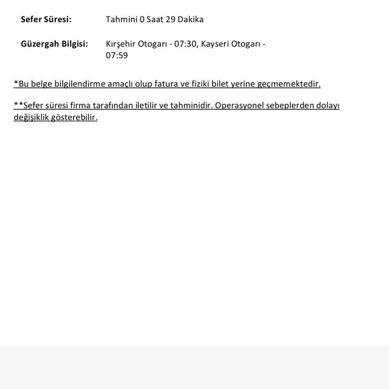 Otobüs Seferi Karmaşası Ve İptal Sorunu