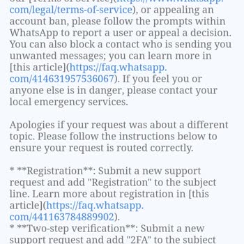 WhatsApp Ban Without Explanation