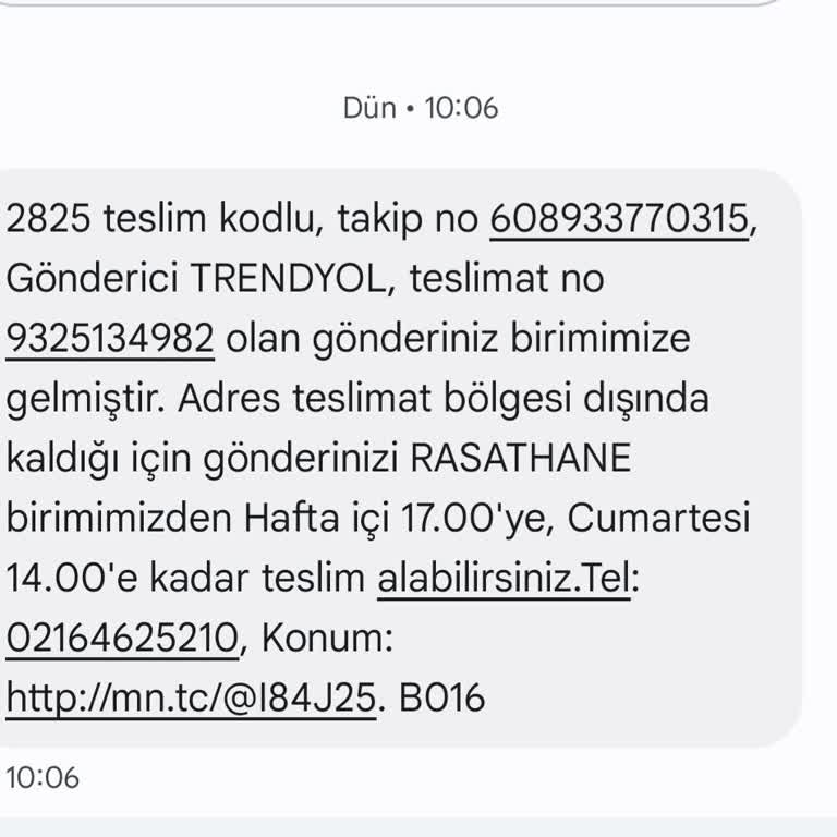 MNG Rasathane Şubesi Teslimat Sorunu