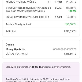 Migros Sanal Market'te Eksik Ürün Mağduriyeti