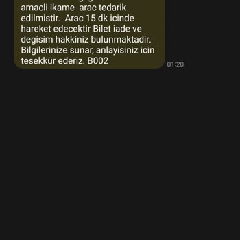 Başkent Turizm İle Gecikmeli Ve Konforsuz Yolculuk