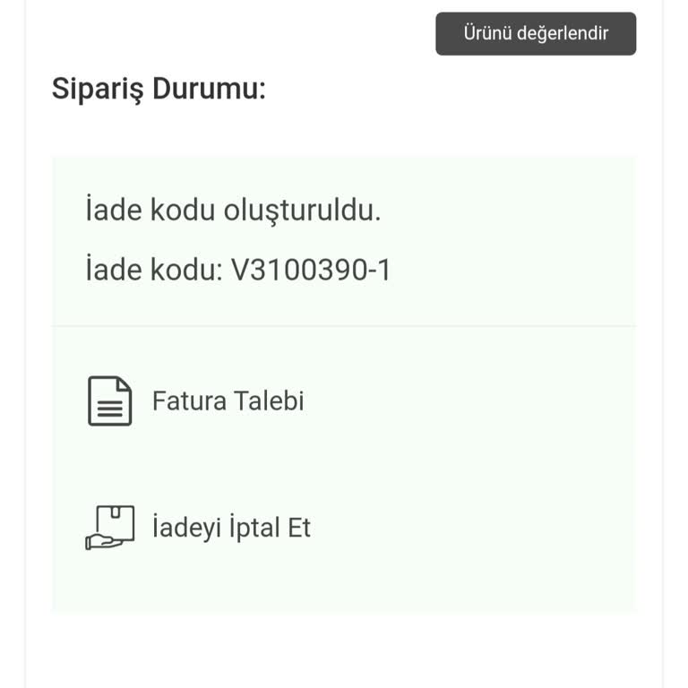 Vatan Bilgisayar'da İade Sorunu