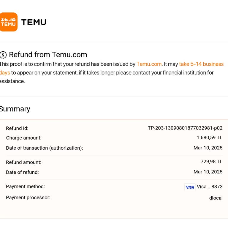 Temu'dan İade Sorunu Ve Ulaşılamayan Müşteri Hizmetleri
