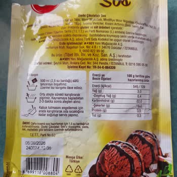 Çikolata Sosunda Beklenmedik Koku Sorunu