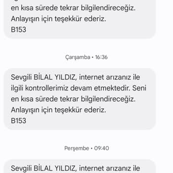1 Haftadır Süren İnternet Arızası Ve Müşteri Hizmetleri Sorunu