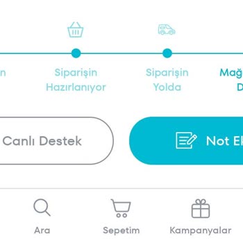 A101 Kapıda Uygulaması Sipariş Sorunu