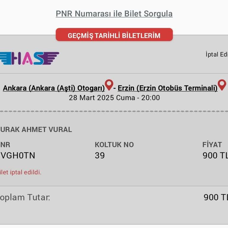 Has Turizm Ve Obilet.com Arasında Mağduriyet Yaratıcı İptal Kesintisi