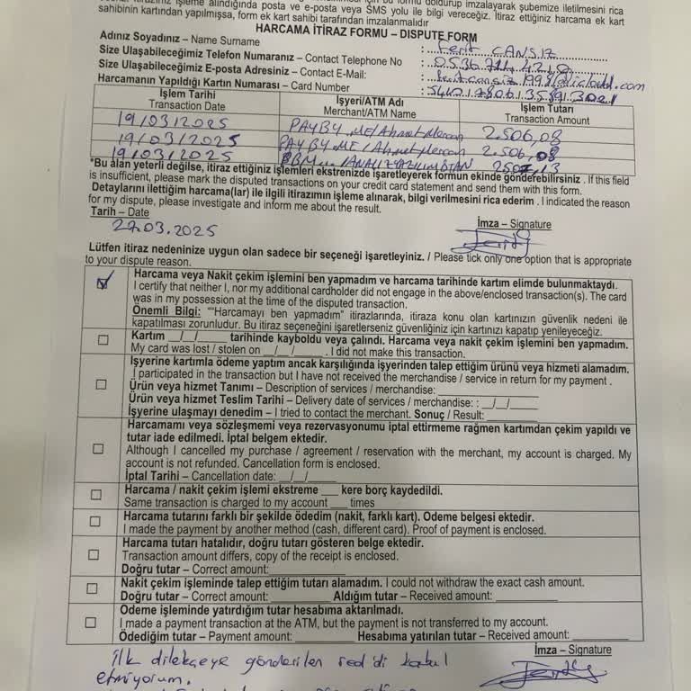 İzinsiz Sanal Kart Kullanımı